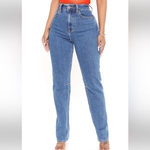 How I Roll Crop Straight Leg Jeans- Medium Blue Wash